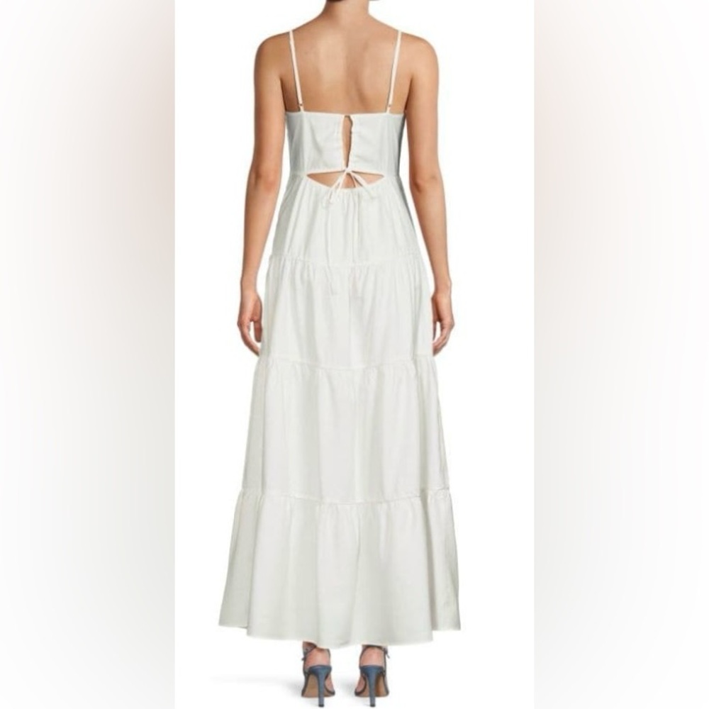 Saks 5th Avenue Koko + Mason White Tiered Maxi Dress